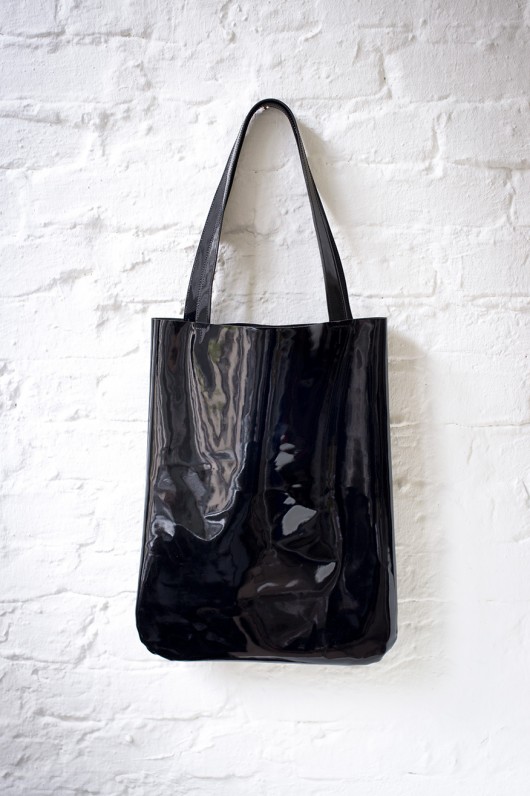 Tote Black Mini Giant Patent SALE  patkas