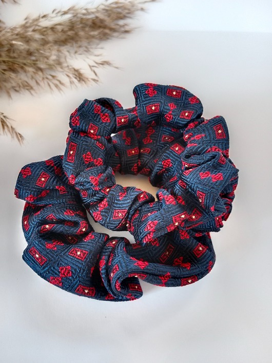 gumki do włosów Jedwabne scrunchie, gumka do włosów - zestaw 2 scrunchie