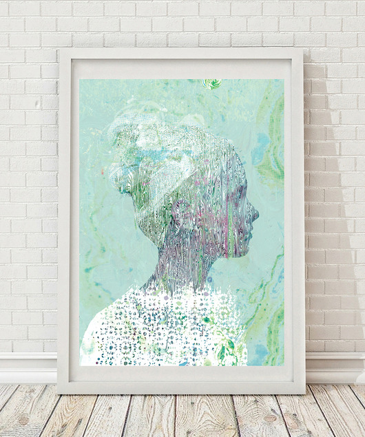 GRAFIKA MIĘTOWA 30x40 cm Anita Tomala