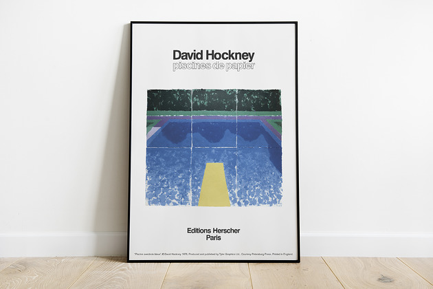 grafiki i ilustracje David Hockney-Plakat do wystawy
