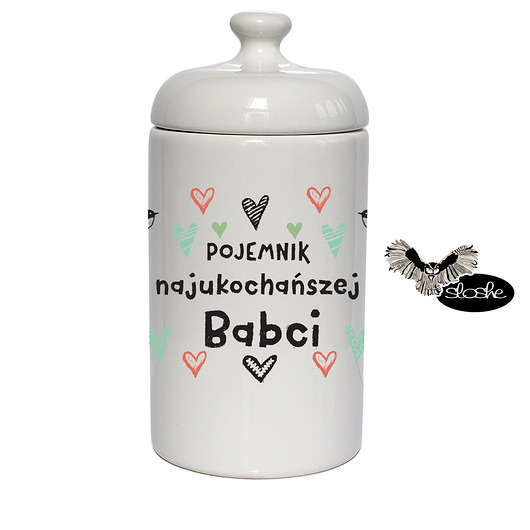 Pojemnik najukochańszej babci,  pojemnik 500ml Sowia Aleja