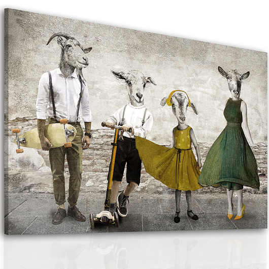 Obraz na płótnie - Kozłowscy 2+2,120x80cm NOWdeco