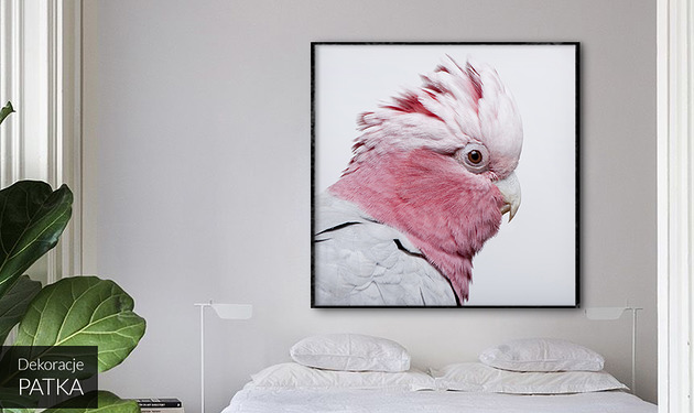 Pink Parrot - dekoracja ścienna Dekoracje PATKA Patrycja Kita
