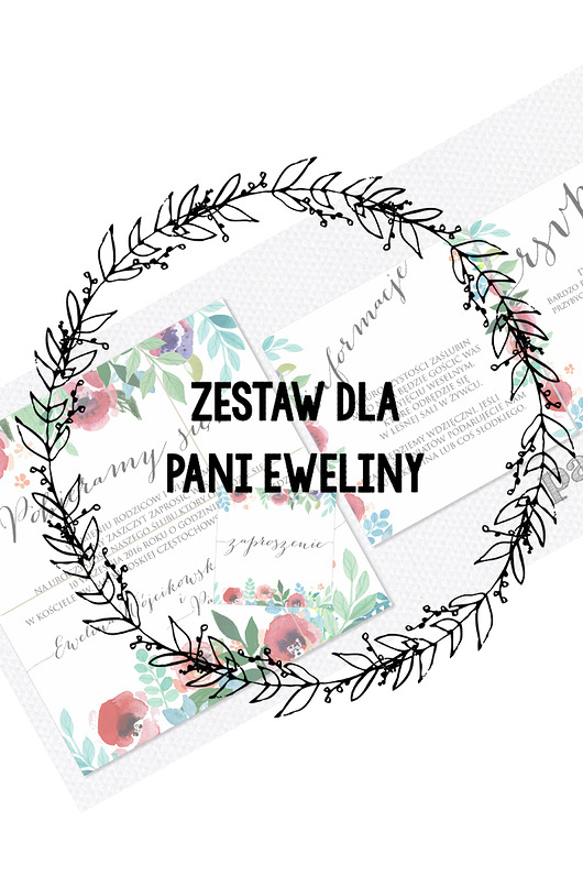 Dla Pani EWELINY! RUSTIC FLORAL 2 WHITE Papel