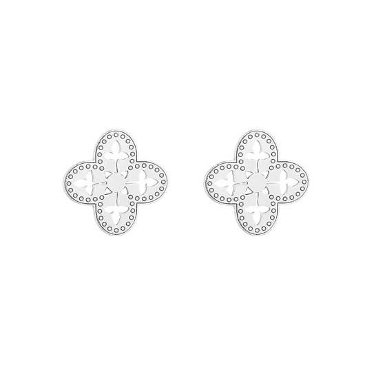 kolczyki srebrne Srebrne kolczyki ażurowe rozetki