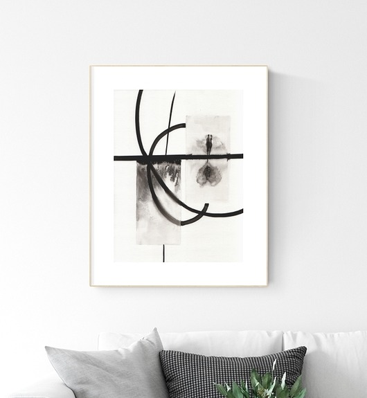 grafika 30X40 cm wykonana ręcznie MiniMalArt