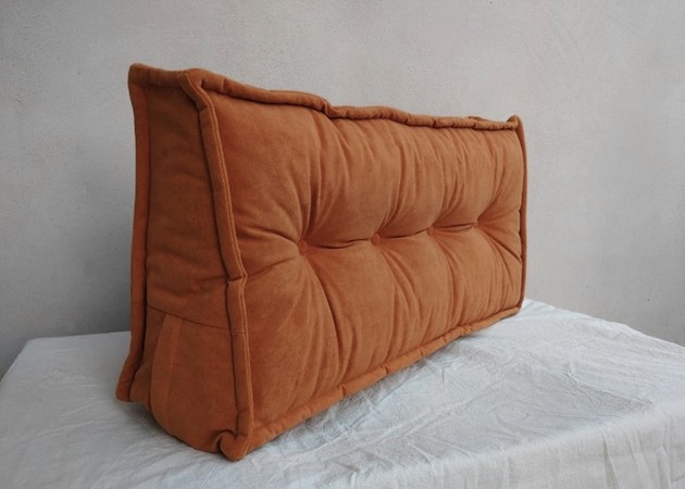 pufy do siedzenia Zagłówek Materac francuski futon Poducha Pikowana kolor Cegła