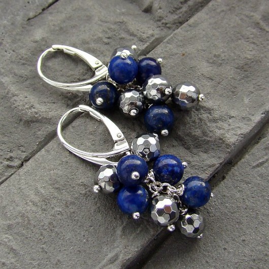 Lapis i srebrny hematyt RayOfArt