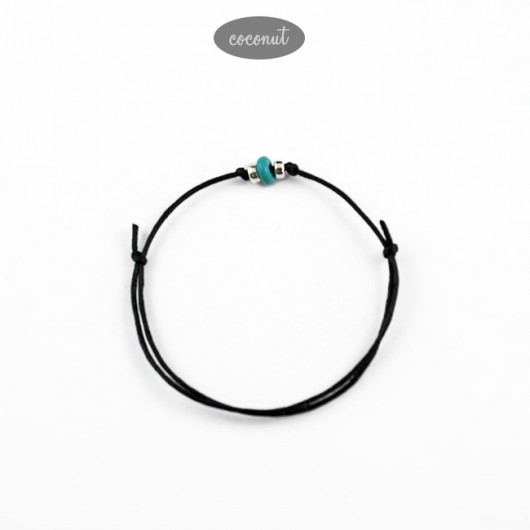 Bransoletka z turkusem BOHO MINIMAL BM10 COCONUT