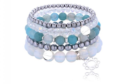 BRANSOLETKI SREBRO 925 OPALIT, JADEIT, HEMATYT Coccola JEWELLERY