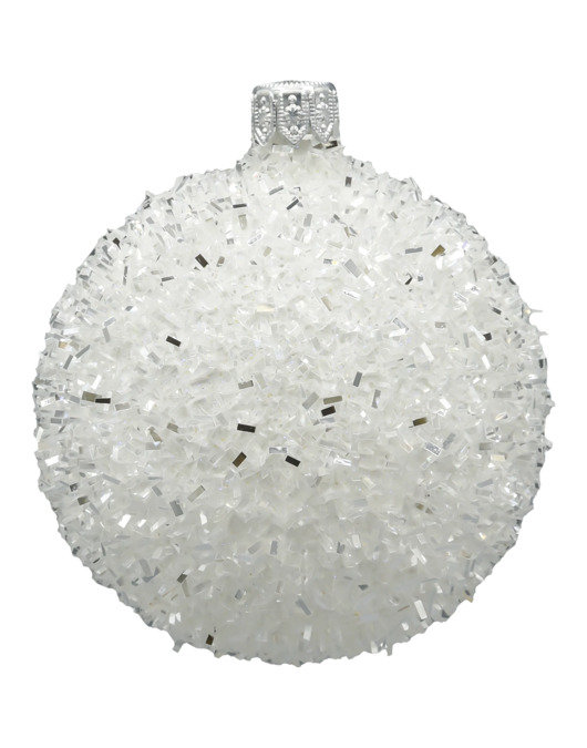 ozdoby choinkowe Okrągła bombka śnieżka: średnia