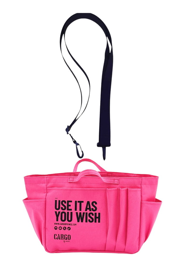 pokrowce i etui - organizery Organizer "SERCE TORBY" pink z pasem