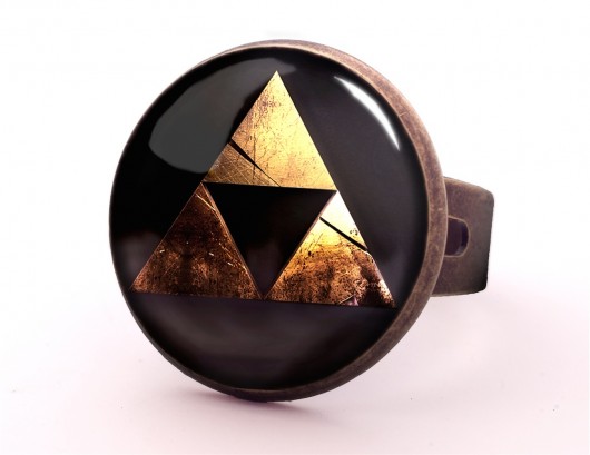 Pierścionek Zelda triforce EGGinEGG