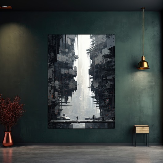 plakaty Futurystyczna Japonia, Cyberpunk - Plakat - Loft, Minimalizm