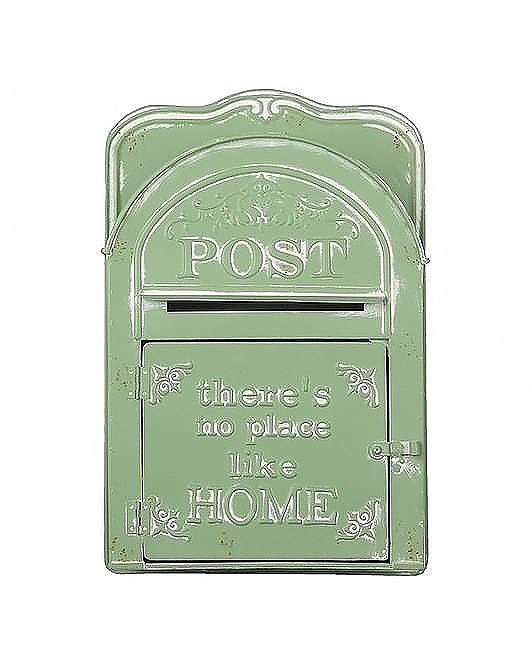 skrzynki, kufry i pudła Skrzynka na Listy Metalowa Miętowa