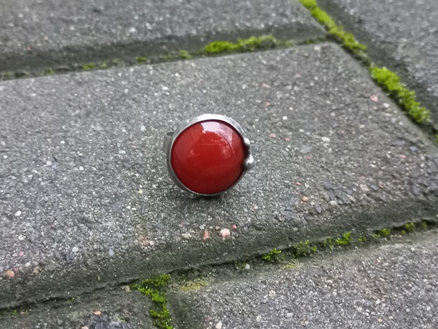pierścionki - różne Karneol - pierścionek regulowany