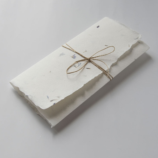 zaproszenia i kartki na ślub Naturalna kartka ślubna papier czerpany