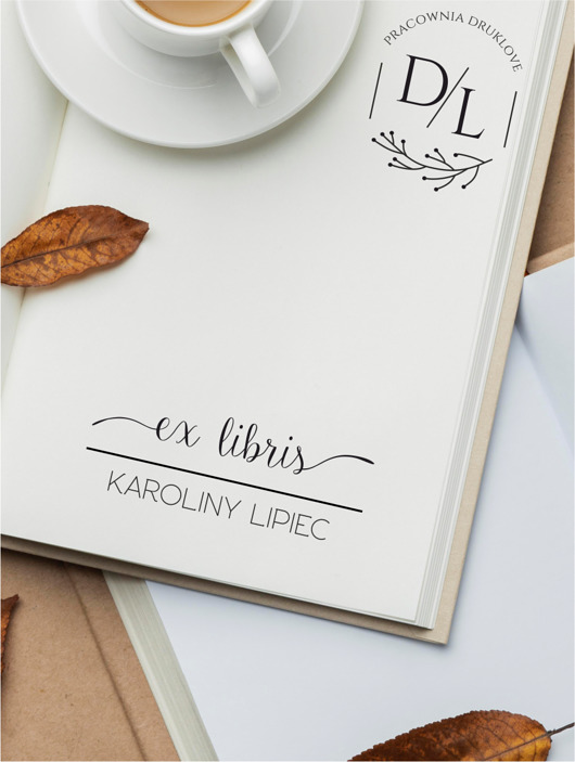 stemple Stempel ex libris personalizowany Simple II