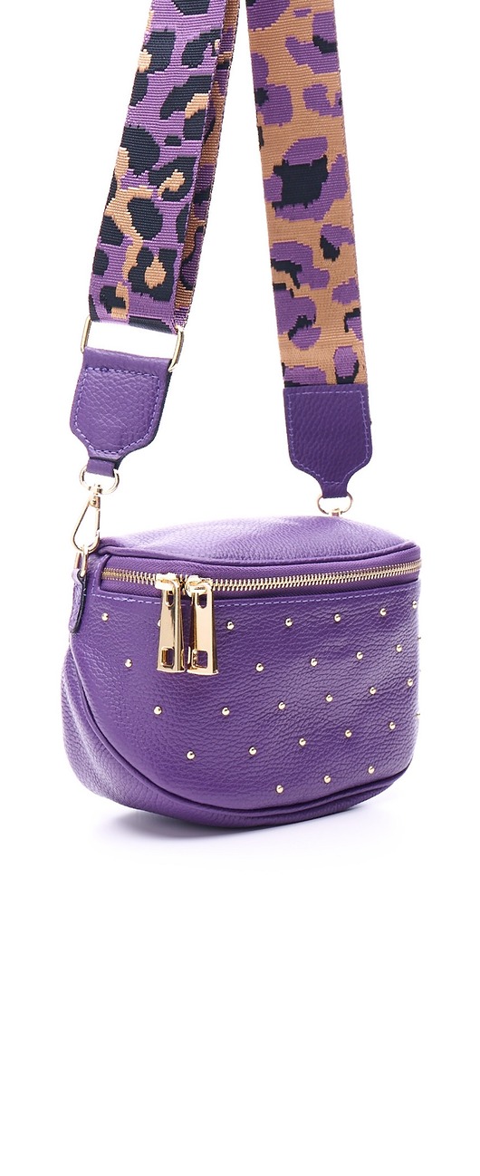 torby na ramię Torebka skórzana z ćwiekami (6569)