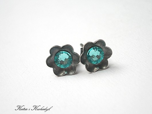 Kwiatuszki -turquoise  Katia i krokodyl