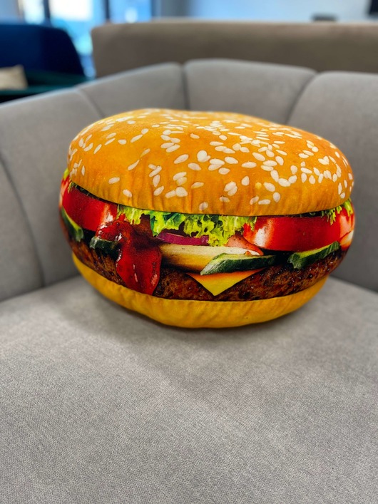 poduszki z grafiką Poduszka Burger Wielki Hamburger
