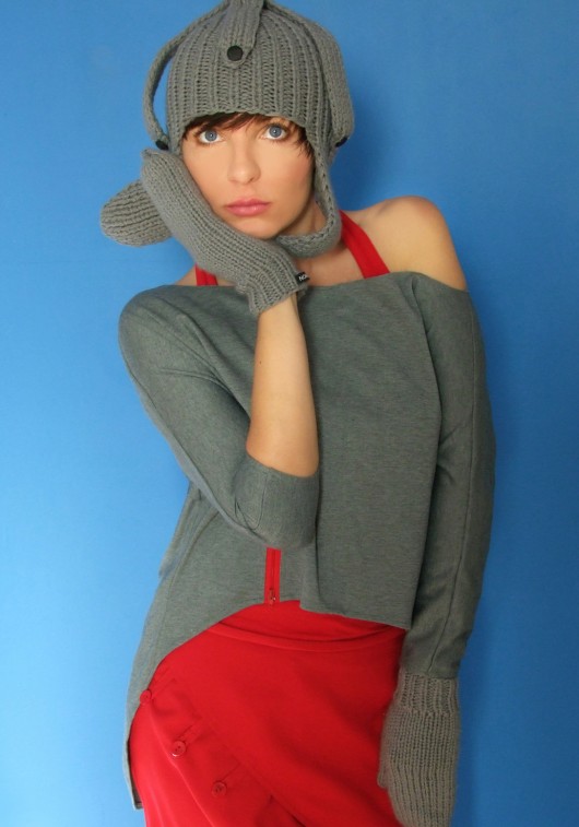 Bluza  szara ala pingwin momo fashion