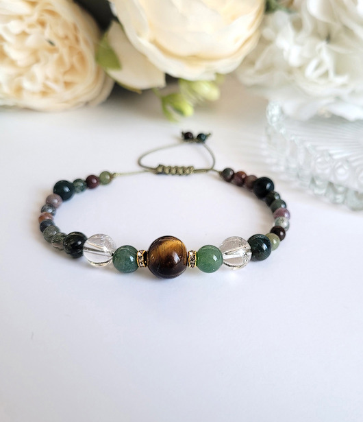 bransoletki z kamieni naturalnych BLIŹNIĘTA- Bransoletka zodiakalna regulowana