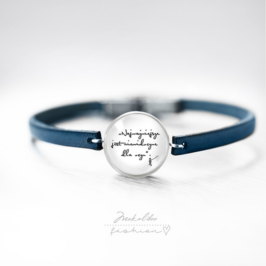 bransoletki ze szkła Mały Książę - o tym co najważniejsze - bransoletka stalowa