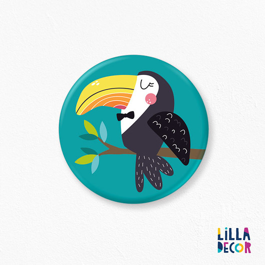 Przypinka z Panną Tygrysicą lilladecor