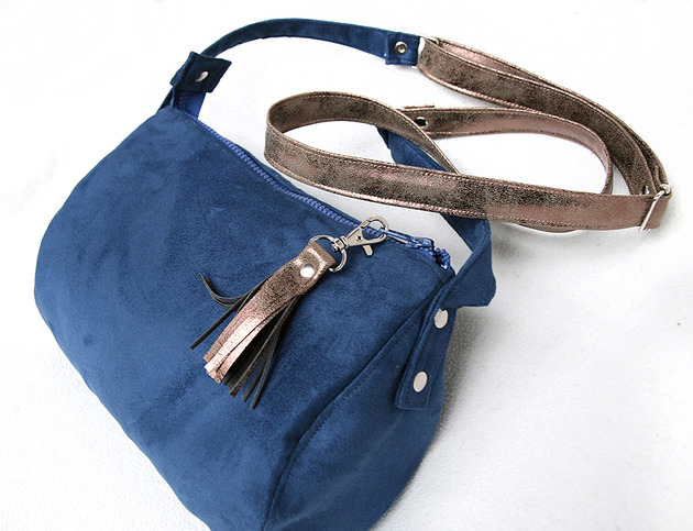 torebka  - navy blue&golden - zamówienie elfagado