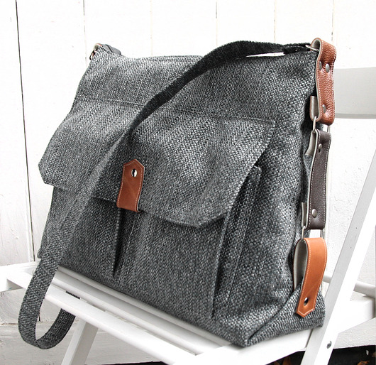 torba xxl- graphite&brown- zamówienie dla Urszuli elfagado