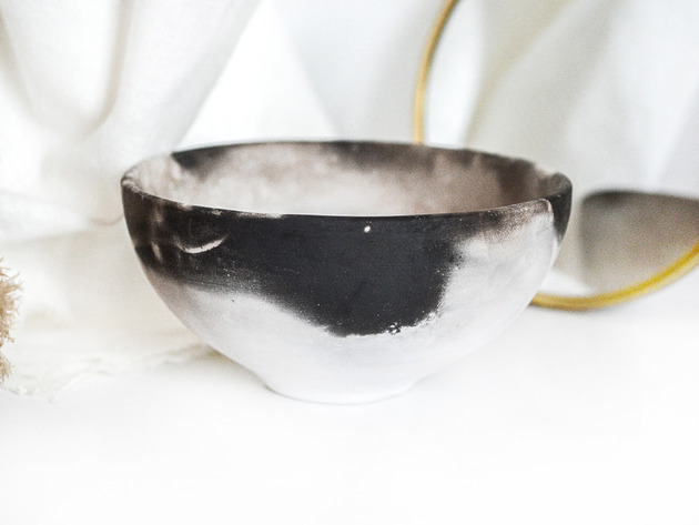 talerze, miski Unikatowa miseczka ceramiczna, rustykalna