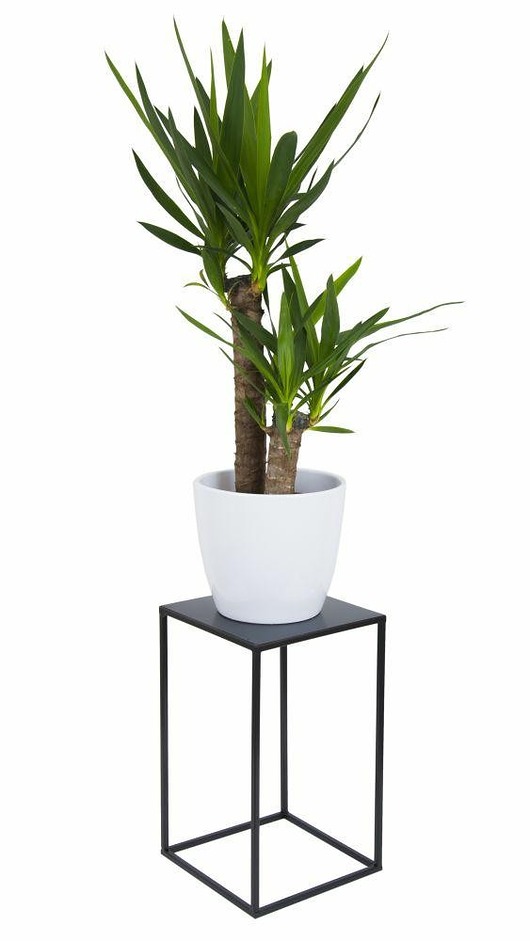 Kwietnik Stojący Loft 40 cm czarny MIA home