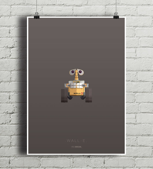 WALL-E - plakat A4 minimalmill