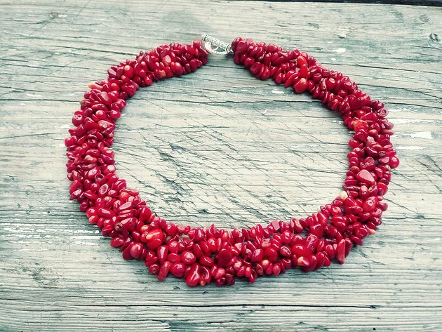 kolie Naszyjnik  z czerwonego korala