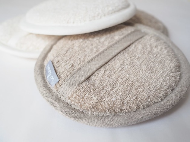 akcesoria dla niej Lniana gąbka frotte  peeling natural linen