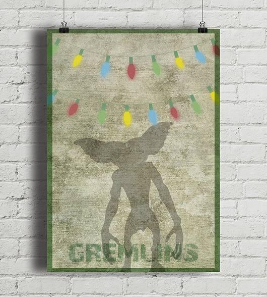 plakaty Gremliny rozrabiają - Gremlins - plakat fine art