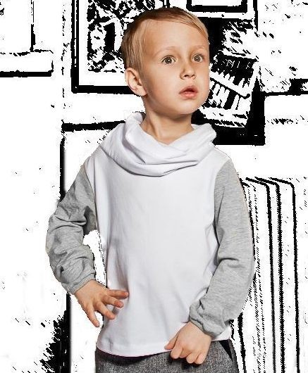 bluzka zakręcony komin midfashion