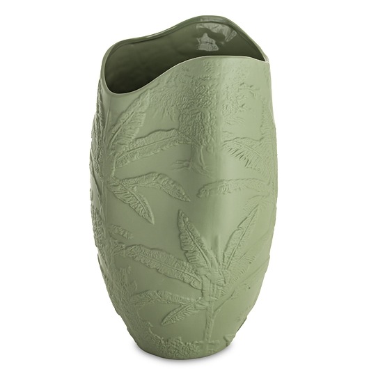 wazony Wazon porcelanowy 36x19x17 cm MELINDA zielona