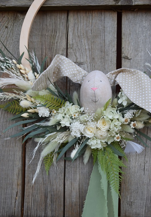 wianki wielkanocne Wianek - wielkanocny zając - indywidualne zamówienie dla Pana Kamila