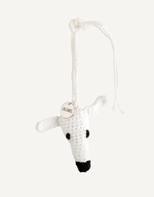 breloki Breloczek szydełkowy chart  charms do torebki LILLABEL