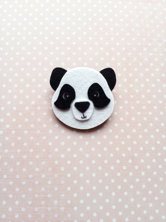 Brocha Panda Ja Cię Broszę