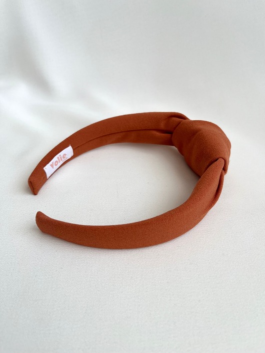 opaski do włosów Ruda opaska do włosów supełek Red Fox