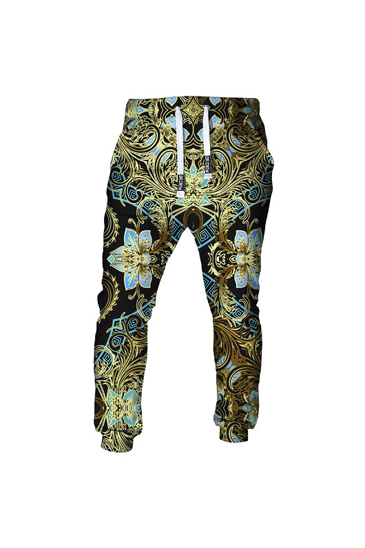 spodnie dresowe damskie DR.CROW Spodnie Fullprint Golden Damascus