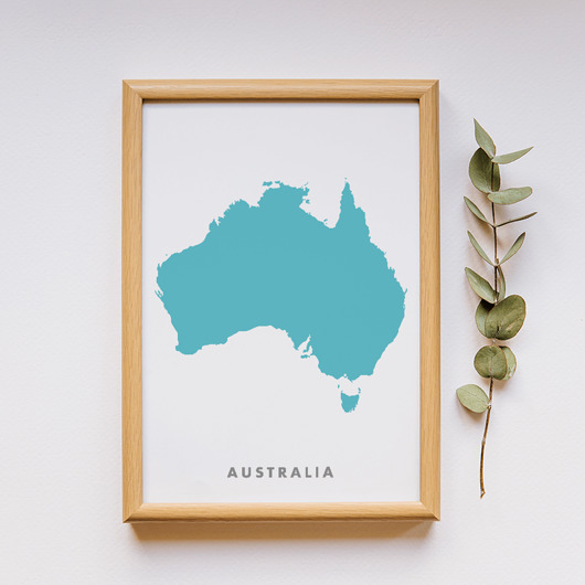 grafiki i ilustracje Mapa grafika - Australia