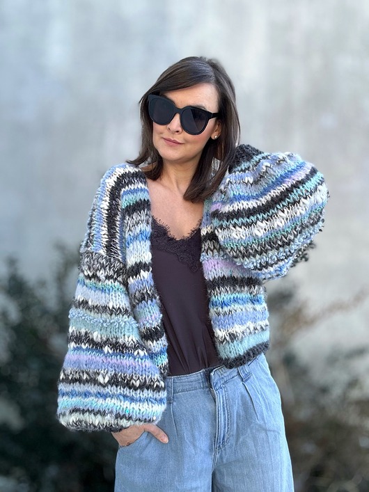 kardigany damskie Kardigan ZOYA Blue