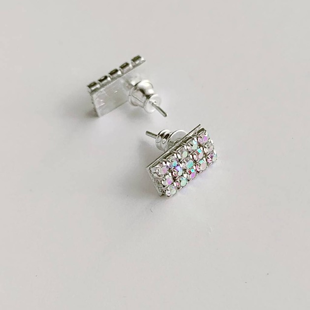 kolczyki srebrne Kolczyki srebrne PROSTOKĄT