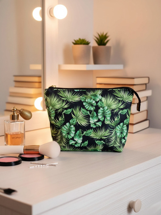 kosmetyczki Kosmetyczka damska Liście KW23