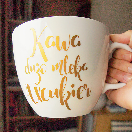 kubki Litrowy kubek z Twoim złotym napisem