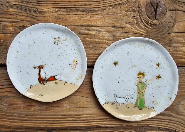 patery i talerze Zestaw talerzyków Mały Książe